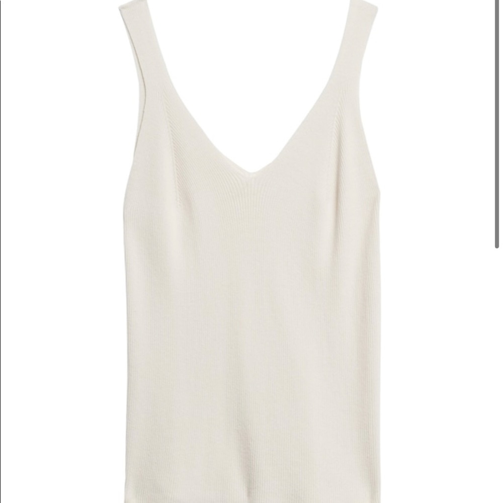 Fitted Ribbed Sweater Tank